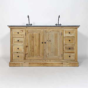 LES MEUBLES DE SALLE DE BAIN EN BOIS RECYCLE: COLLECTION AUTHENTIQ